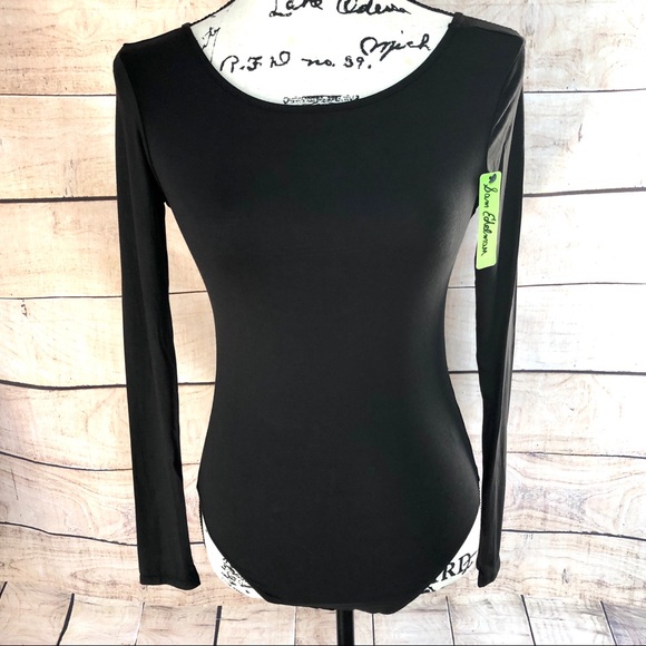 Sam Edelman Black Classic Boatneck Bodysuit Size M - Picture 3 of 9